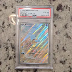 Pokemon TCG Squirtle Illustration Rare Holo 170/165 Scarlet & Violet 151 PSA 10 - Image 1