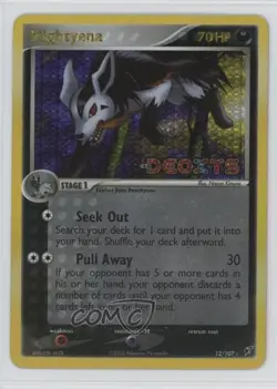 Mightyena Reverse Foil Pokemon EX Deoxys #12 2005 - Image 1