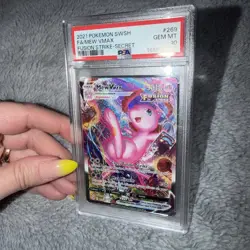 PSA 10 Pokemon TCG Swsh08: Fusion Strike Mew VMAX Full Art Secret 269/264 - Image 2