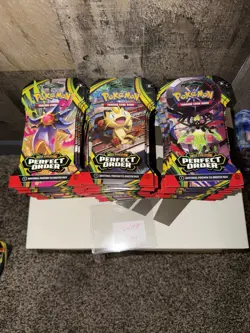 POKEMON PERFECT ORDER SLEEVED BOOSTERS (50) AND 3 PACK (2) LOT BRAND NEW MEOWTH - Image 4
