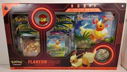 Pokemon TCG Flareon VMAX Premium Collection Box -Factory Sealed- - Image 1