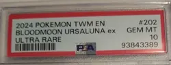 Pokemon Twilight Masquerade-EN ** BLOODMOON URSALUNA ** #202Ultra Rare💎PSA 10💎 - Image 3