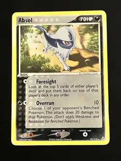 Absol 18/110 - Pokemon TCG Ex Holon Phantoms - Rare - HP - Image 1