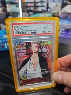Shanks OP01-120 Alternate Art Secret Rare PSA 10 2022 - Image 1