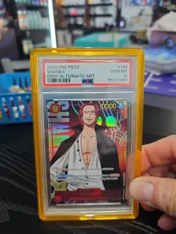 Shanks OP01-120 Alternate Art Secret Rare PSA 10 2022 - Image 2