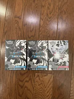 2 Pokemon TCG SV10.5 Black Bolt & 1 White Flare Booster Bundle Lot Sealed New - Image 1
