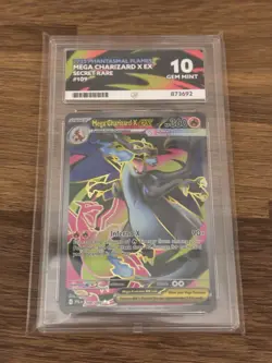 Mega Charizard X EX 109/094 Phantasmal Flames ACE 10 GEM MINT Pokemon TCG - Image 2
