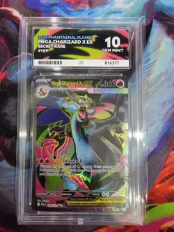 Pokemon TCG Mega Charizard X ex - Phantasmal Flames 109/094 - Secret Rare Ace 10 - Image 1