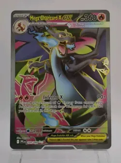 Mega Charizard X ex 109/094 - Full Art - Phantasmal Flames - Pokemon Card TCG - Image 1