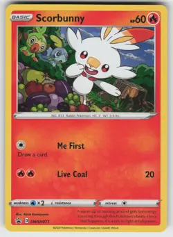 Scorbunny Promo SWSH: Sword & Shield Promo Cards SWSH071 Pokemon - Image 1