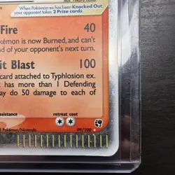 Pokemon - 2003 Typhlosion EX Sandstorm Holo Ultra Rare Card 99/100 - Image 5