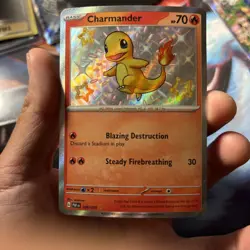 Charmander 109/091 SV: Paldean Fates Shiny Rare Holo Pokemon Card NM TCG - Image 1