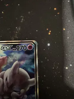 Pokemon Mewtwo and Mew GX TCG Sun & Moon Holo Promo Card #SM191 LP - Image 3