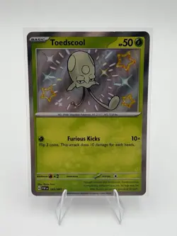 Toedscool - 105/091 - Pokemon Paldean Fates Shiny Rare Card NM - Image 1