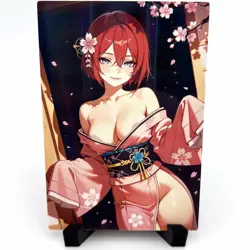 Sexy Hot Anime Waifu Girl Doujin Lewd Goddess Story Holographic ACG Art Card - Image 1