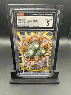 Pokemon 2000 Topps Series 2 #82 Magneton CGC 5 Excellent Trading Card SB - Image 1