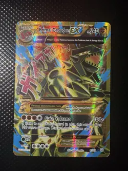 Pokemon Primal Groudon EX 97/98 Holo Shiny Full Art TCG Card Ancient Origins - Image 1