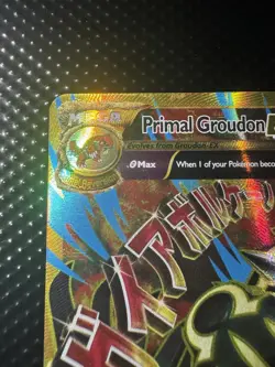Pokemon Primal Groudon EX 97/98 Holo Shiny Full Art TCG Card Ancient Origins - Image 2