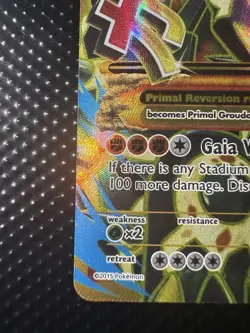 Pokemon Primal Groudon EX 97/98 Holo Shiny Full Art TCG Card Ancient Origins - Image 5