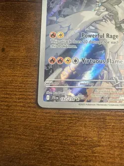 Pokemon TCG N's Reshiram Card 167/159 Journey Together Stamped Holo IR NM - Image 5