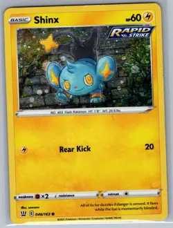 Shinx - (Cosmos Holo) 046/163 Holo - Pokemon Card - NM - Image 1