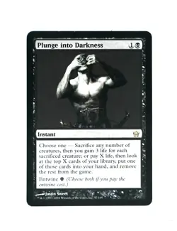Magic The Gathering Mtg Card- Plunge Into Darkness - Image 1