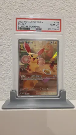 2023 POKEMON PAR EN-PARADOX RIFT ILLUSTRATION RARE #193 PLUSLE PSA 10 GEM MINT - Image 3