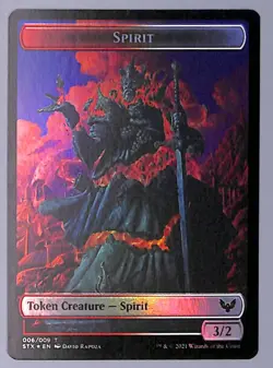 Pest // Spirit - Foil - Double-sided Token - #5 / 6 - Strixhaven: (STX) MTG - Image 2