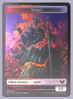 Pest // Spirit - Foil - Double-sided Token - #5 / 6 - Strixhaven: (STX) MTG - Image 4
