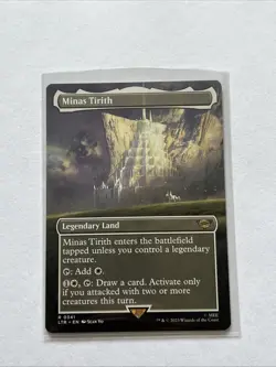 MTG Magic: The Gathering Minas Tirith BORDERLESS LP LTR 341 - Image 1