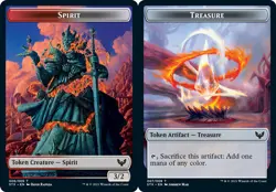 Token - Spirit // Treasure - Foil X4 (Strixhaven: School of Mages (2021)) MTG (N - Image 1