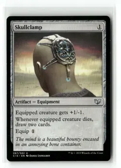 Skullclamp 267 Uncommon Commander 2015 Magic: The Gathering Near Mint - Image 1
