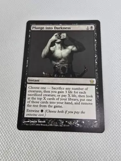 Wizards Plunge into Darkness 2004 Instant Black 57/165 Regular Justin Sweet MTG - Image 1