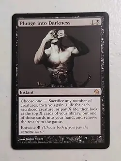 Mtg Plunge Into Darkness Mirrodin - Image 1