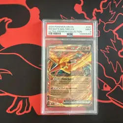 Pokemon Team Rocket's Moltres ex PSA Destined Rivals 031/182 2025 Holo EX - Image 1