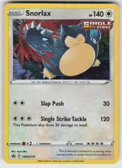 Snorlax Promo SWSH: Sword & Shield Promo Cards SWSH119 Pokemon - Image 1