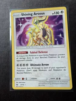 Shining Arceus 57/73 Holo Rare Shining Legends 2017 Pokemon TCG NM - Image 1