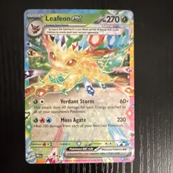 Pokemon Leafeon ex 006/131 Sv: Prismatic Evolutions Holo Double Rare 270HP Moss… - Image 1