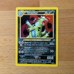 Pokemon Tyranitar Neo Discovery Holo Rare 1st Edition Card 12/75 100 HP English - Image 1