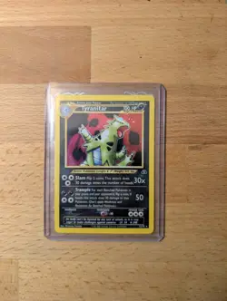Pokemon Tyranitar Neo Discovery Holo Rare 1st Edition Card 12/75 100 HP English - Image 2