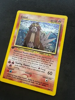 Pokemon TCG Entei 1st Edition Neo Revelation 6/64 Holo Rare WOTC Vintage - Image 2