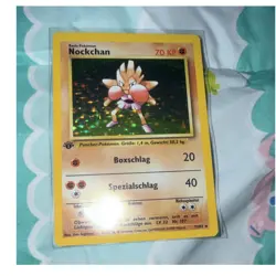 Hitmonchan 7/102 Base Set German 1st Edition Holo Rare Pokemon - Image 1