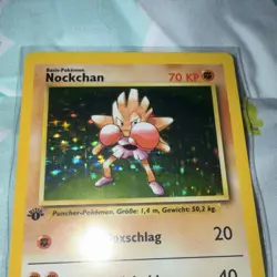 Hitmonchan 7/102 Base Set German 1st Edition Holo Rare Pokemon - Image 3