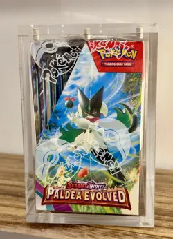 Pokemon Scarlet and Violet Paldea Evolved Booster Box New Sealed + Display Case! - Image 2
