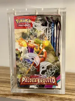 Pokemon Scarlet and Violet Paldea Evolved Booster Box New Sealed + Display Case! - Image 4