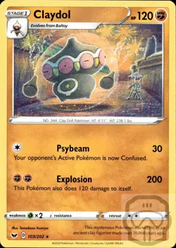 Claydol 103/202 R Sword & Shield Pokemon NM/M - Image 3