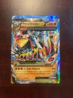 MISCUT/ERROR - Pokemon Primal Groudon EX (Omega) 86/160 XY - Primal Clash Holo - Image 1