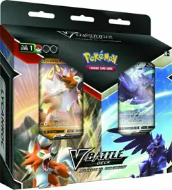 Pokemon TCG: V Battle Deck: Lycanroc vs. Corviknight (290-80957) 820650809576 - Image 1