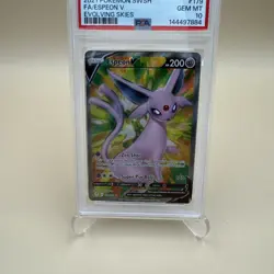 ESPEON V PSA 10 2021 POKEMON SWORD & SHIELD EVOLVING SKIES #179/203 FULL ART - Image 3