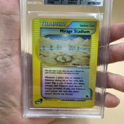 2003 Pokemon Skyridge Mirage Stadium #132 Reverse Holo Foil Graded BGS 9 Mint - Image 3